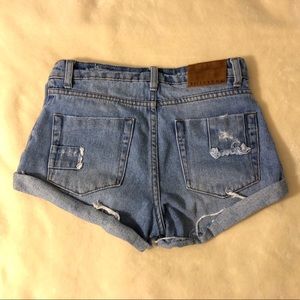 Billabong high waisted denim shorts